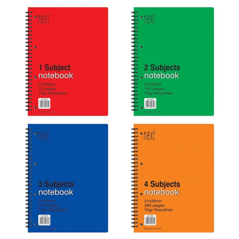 Next notebook τετράδιο σπιράλ 21x29εκ. 3θεμ. 210σελ.