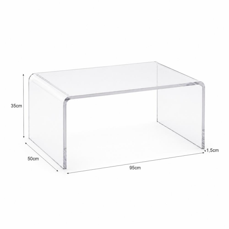 Τραπεζάκι σαλονιού Nextdeco ακρυλικό διάφανο Υ35x95x50εκ. Τραπεζάκι σαλονιού Nextdeco ακρυλικό διάφανο Υ35x95x50εκ.