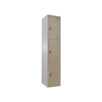 Φοριαμός - Μεταλλική ντουλάπα Nextdeco 3 ντουλάπια με κλειδιά Υ185x38x45εκ βάθος.