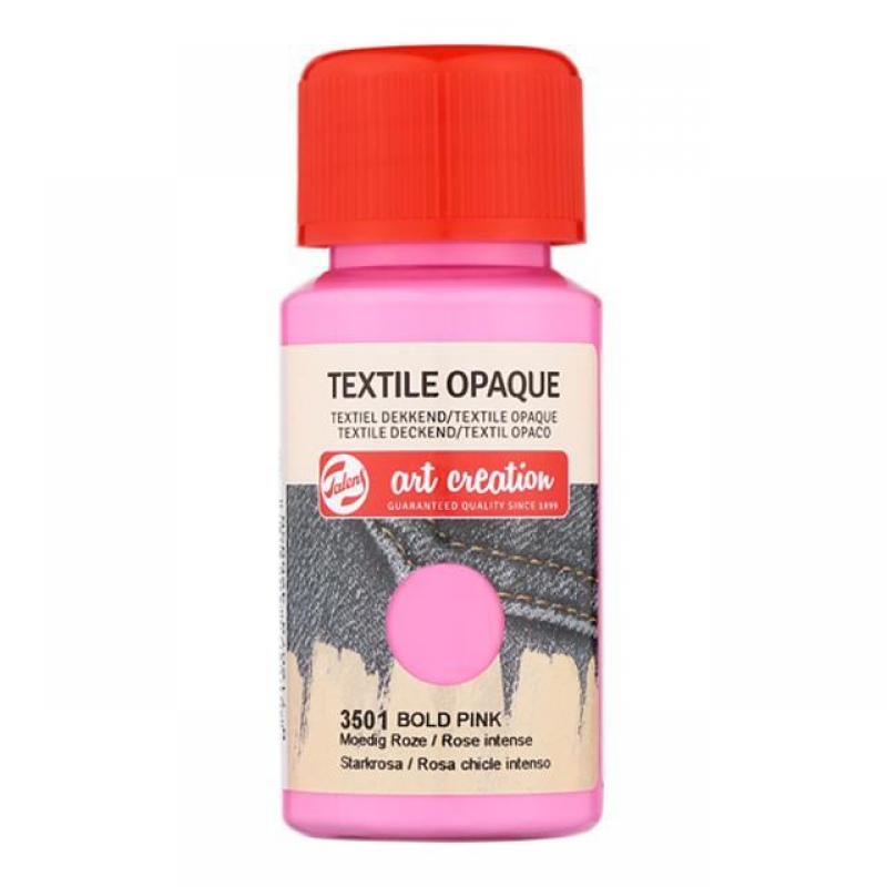 Talens χρώμα textile opaque 3501 bold pink 50ml