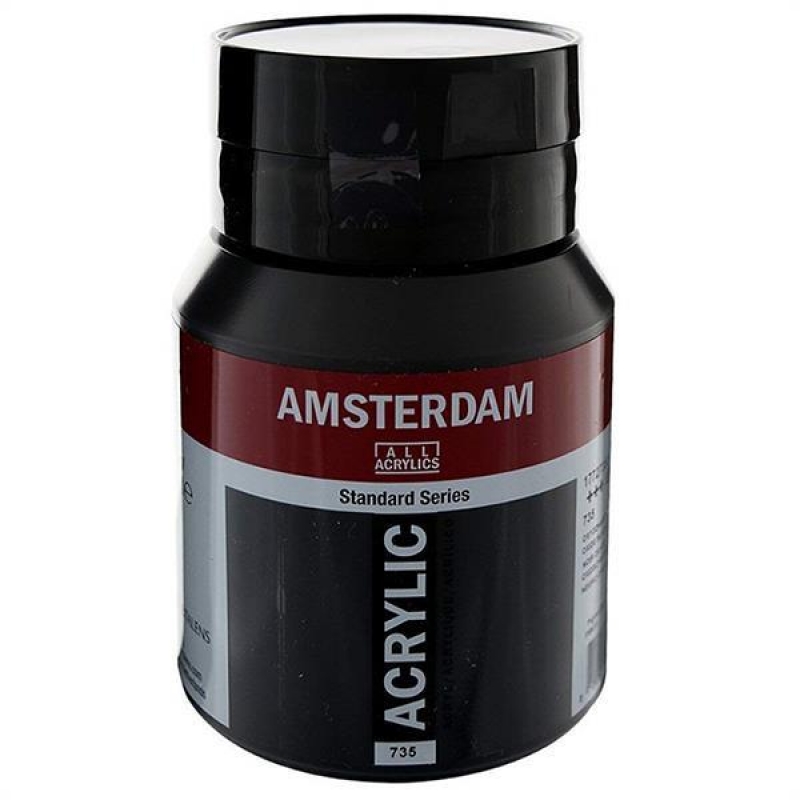 Talens amsterdam ακρυλικό χρώμα 735 oxide black 500ml Talens amsterdam ακρυλικό χρώμα 735 oxide black 500ml