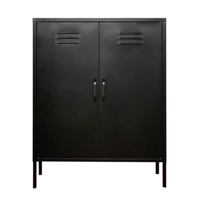 Ντουλάπα μεταλλική Nextdeco δίφυλλη μαύρη Υ102x80x40εκ. Ντουλάπα μεταλλική Nextdeco δίφυλλη μαύρη Υ102x80x40εκ.