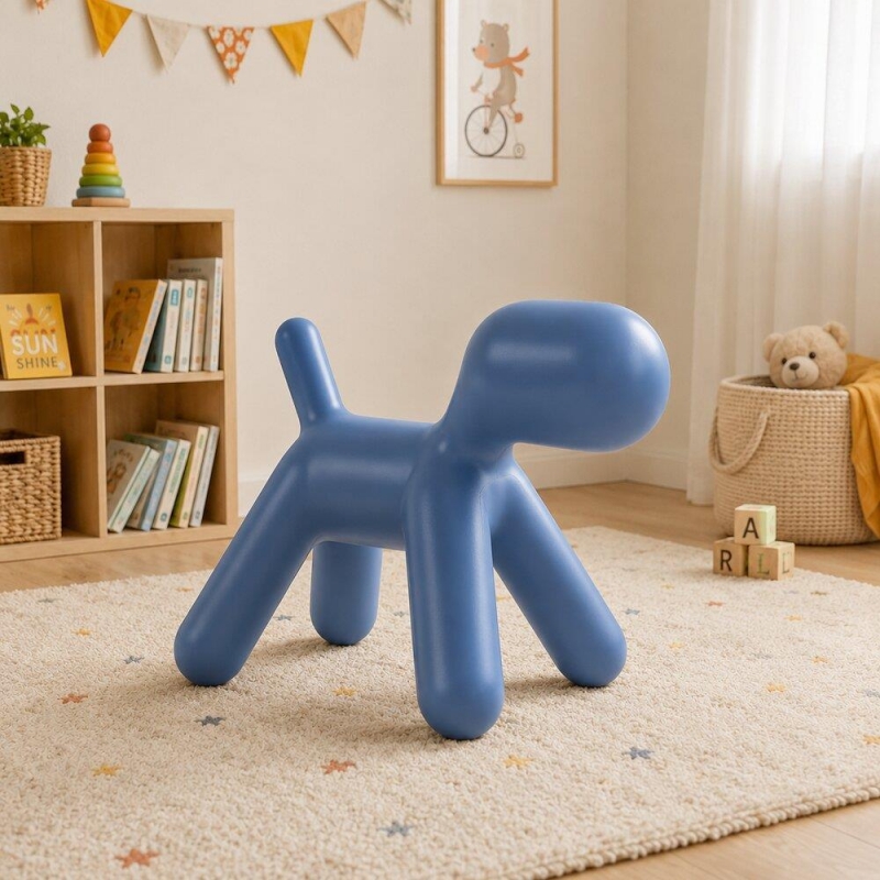 Παιδικό σκαμπό Nextdeco PE σχέδιο σκύλος μπλε 68x42xΥ53,5εκ. Παιδικό σκαμπό Nextdeco PE σχέδιο σκύλος μπλε 68x42xΥ53,5εκ.
