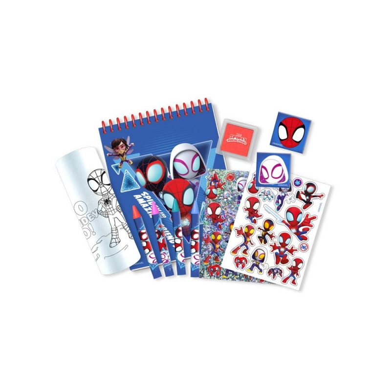 Σετ γραφικής ύλης Spiderman σε κασετίνα 3D