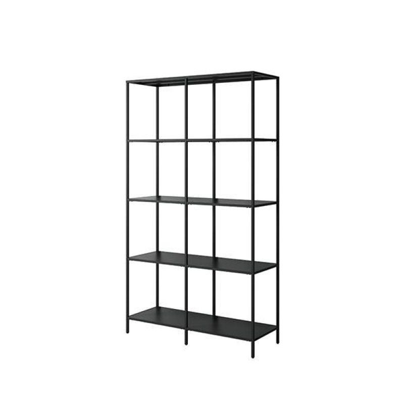 Ραφιέρα μεταλλική Nextdeco με 4 ράφια μαύρη Υ175x100x36εκ. Ραφιέρα μεταλλική Nextdeco με 4 ράφια μαύρη Υ175x100x36εκ.