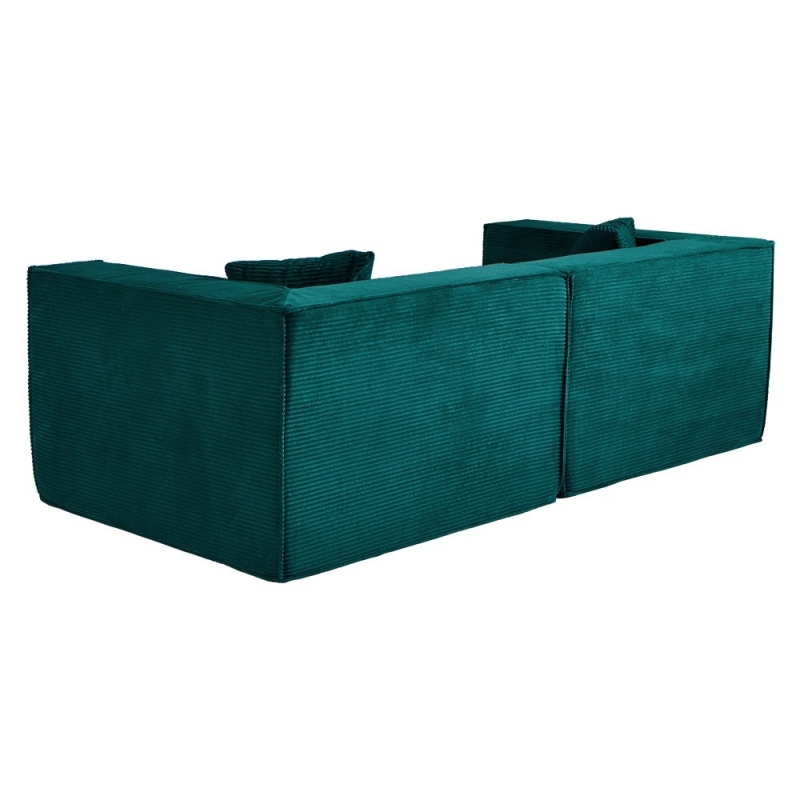 Compressed Nextdeco καναπές τριθέσιος κοτλέ πράσινος Υ63x208x101εκ. Compressed Nextdeco καναπές τριθέσιος κοτλέ πράσινος Υ63x208x101εκ.