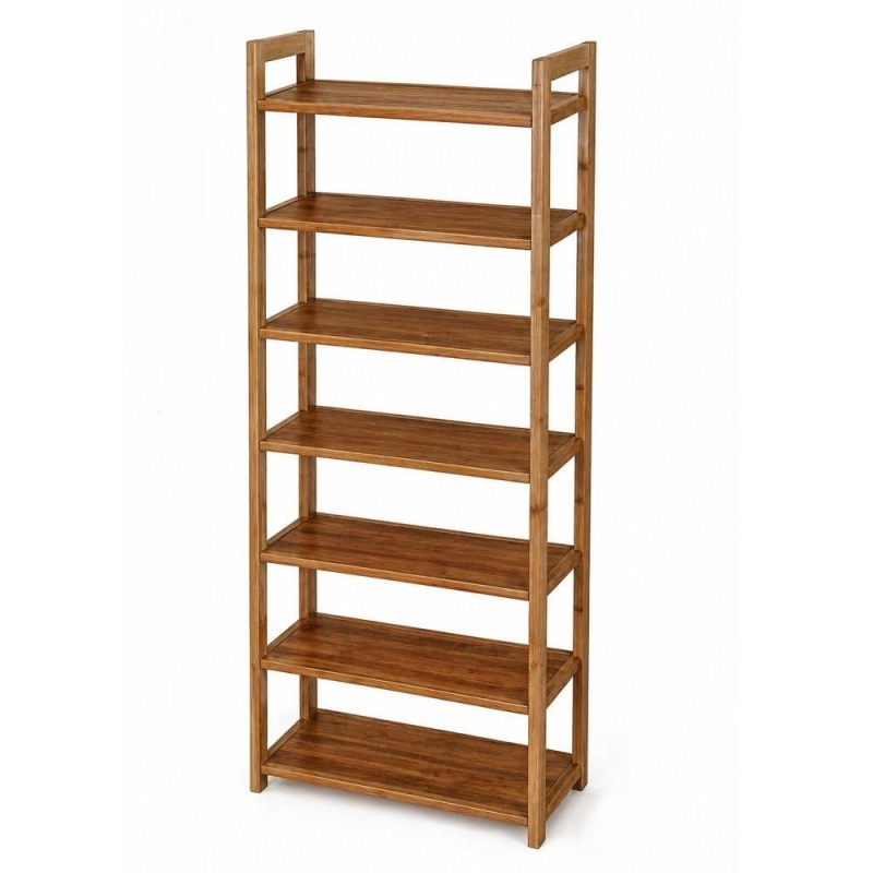 Βιβλιοθήκη Nextdeco από μπαμπού 6 επιπέδων Υ155x70x25εκ.