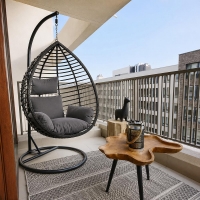 Κρεμαστή Κούνια Nextdeco Nadin rattan με γκρι μαξιλάρια Υ110x118x68εκ. Κρεμαστή Κούνια Nextdeco Nadin rattan με γκρι μαξιλάρια Υ110x118x68εκ.