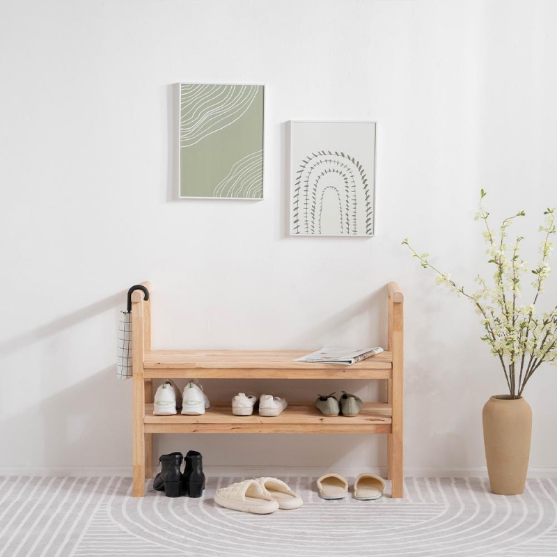 Παπουτσοθήκη παγκάκι Nextdeco Natural μασίφ ξύλο Υ70,5x90x34εκ. Παπουτσοθήκη παγκάκι Nextdeco Natural μασίφ ξύλο Υ70,5x90x34εκ.