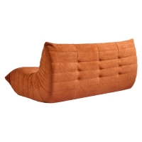 Compressed Nextdeco καναπές τριθέσιος Togo πορτοκαλί Υ70x174x102εκ. Compressed Nextdeco καναπές τριθέσιος Togo πορτοκαλί Υ70x174x102εκ.
