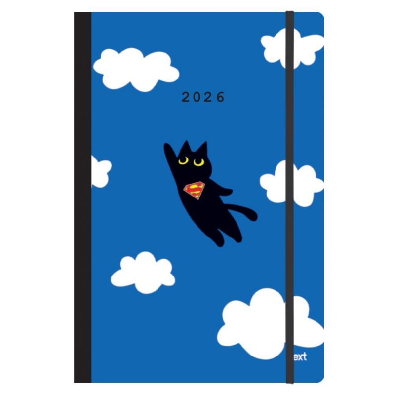 Next ημερολόγιο 2026 Trends Super cat ημερήσιο flexi με λάστιχο 14x21εκ.