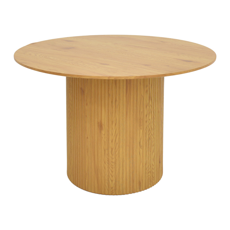 Τραπέζι Karulo pakoworld mdf σε sonoma απόχρωση Φ120x76εκ