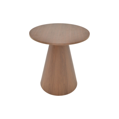 Βοηθητικό τραπέζι Donda pakoworld mdf-μέταλλο καρυδί Φ45x46εκ Βοηθητικό τραπέζι Donda pakoworld mdf-μέταλλο καρυδί Φ45x46εκ