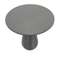 Tραπέζι Donda pakoworld mdf μαύρο Φ100x76εκ