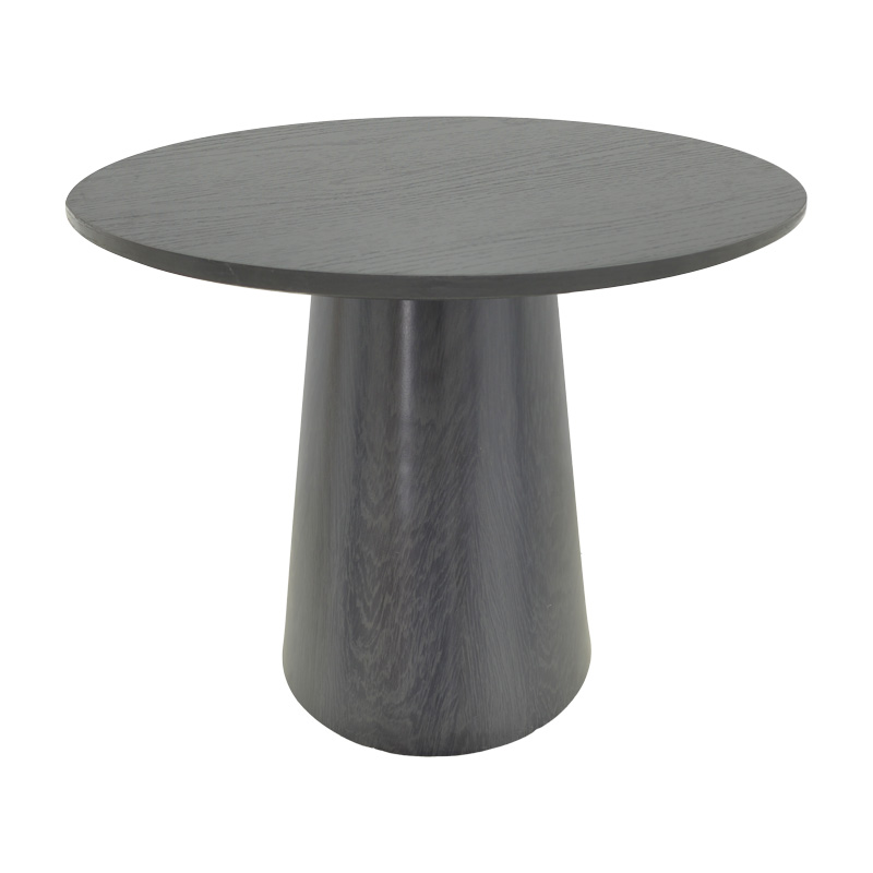 Tραπέζι Donda pakoworld mdf μαύρο Φ100x76εκ