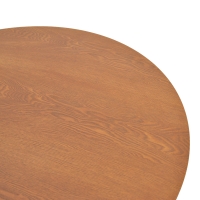 Τραπέζι Franzel pakoworld mdf καρυδί Φ120x75εκ Τραπέζι Franzel pakoworld mdf καρυδί Φ120x75εκ