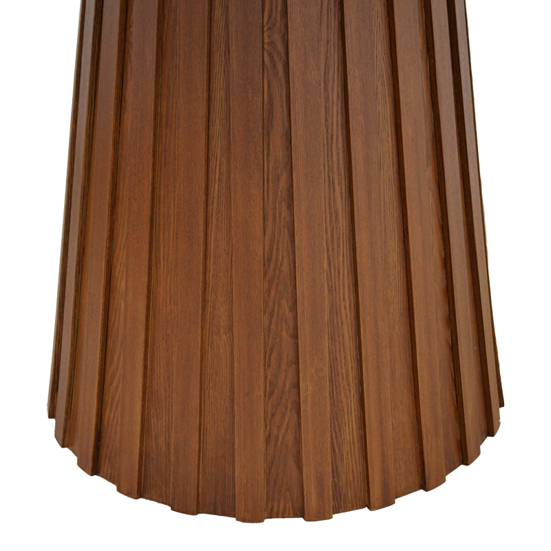 Τραπέζι Franzel pakoworld mdf καρυδί Φ120x75εκ Τραπέζι Franzel pakoworld mdf καρυδί Φ120x75εκ