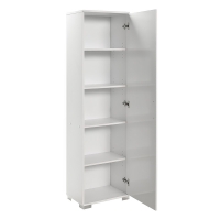 Ντουλάπι-στήλη Chad1 pakoworld λευκό gloss 45x32x169εκ Ντουλάπι-στήλη Chad1 pakoworld λευκό gloss 45x32x169εκ