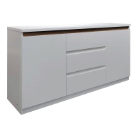 Μπουφές Chiemo pakoworld λευκό 160x40x93.6εκ Μπουφές Chiemo pakoworld λευκό 160x40x93.6εκ