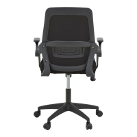 Καρέκλα γραφείου Reji pakoworld mesh ύφασμα μαύρο 58x60x89-99εκ