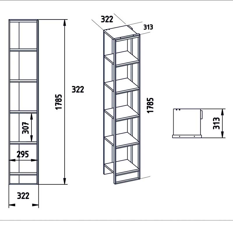 Βιβλιοθήκη Marble pakoworld χρώμα λευκό μαρμάρου-χρυσό 32x31,5x178,5εκ Βιβλιοθήκη Marble pakoworld χρώμα λευκό μαρμάρου-χρυσό 32x31,5x178,5εκ
