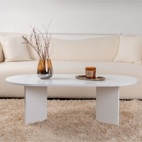 Τραπέζι σαλονιού Tabletod pakoworld σε λευκή απόχρωση 119x60x40εκ