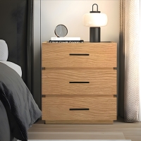 Κομοδίνο Sonlen pakoworld mdf σε oak απόχρωση 60x40x66εκ