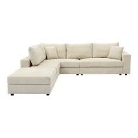 Πολυμορφικός καναπές Navaro pakoworld ύφασμα μπεζ 281x256x85εκ Πολυμορφικός καναπές Navaro pakoworld ύφασμα μπεζ 281x256x85εκ