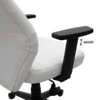 Καρέκλα γραφείου διευθυντή Benno pakoworld με pu χρώμα λευκό Καρέκλα γραφείου διευθυντή Benno pakoworld με pu χρώμα λευκό