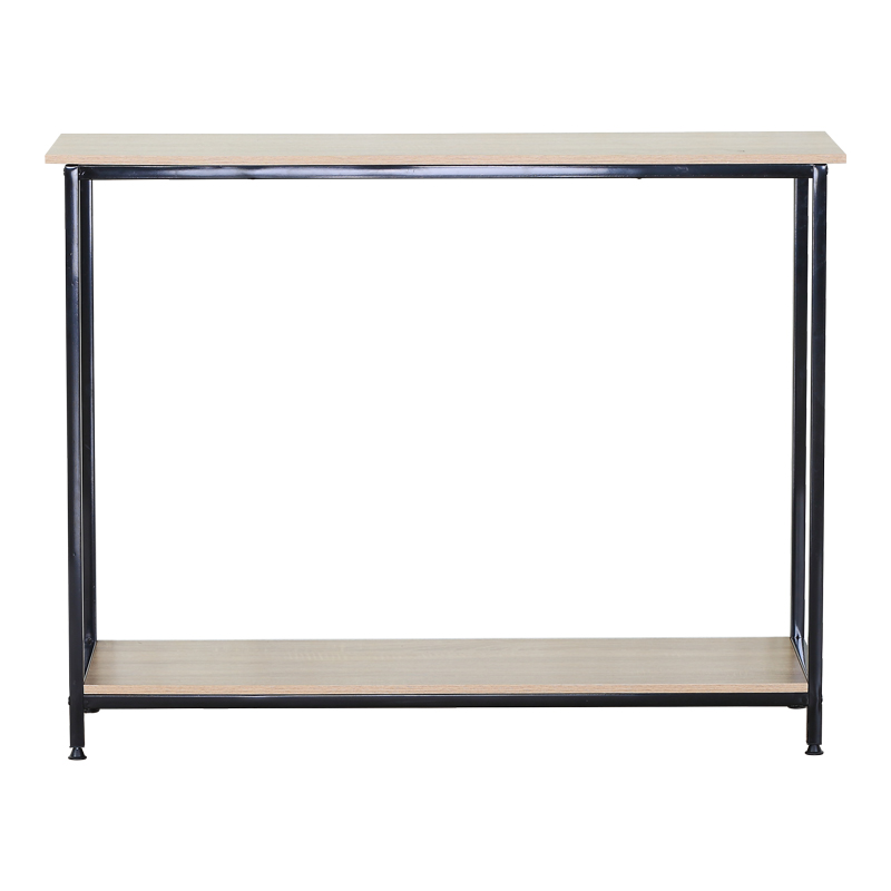 Κονσόλα Shima pakoworld oak- μαύρο μέταλλο 106x35x81εκ Κονσόλα Shima pakoworld oak- μαύρο μέταλλο 106x35x81εκ