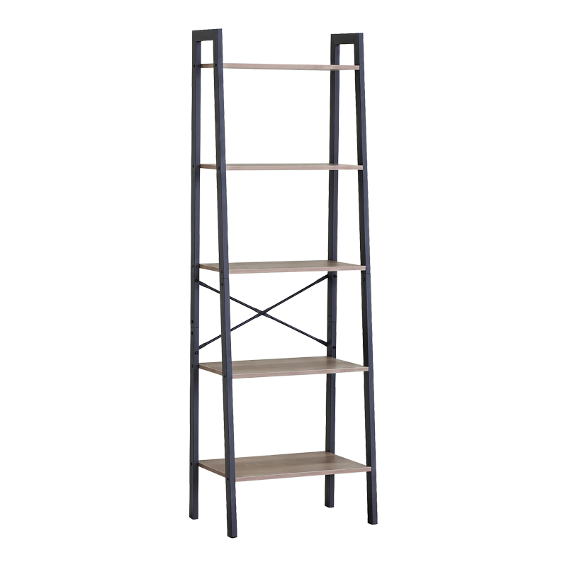 Βιβλιοθήκη Jebia pakoworld oak με μαύρο μέταλλο 56x37x172.2εκ Βιβλιοθήκη Jebia pakoworld oak με μαύρο μέταλλο 56x37x172.2εκ
