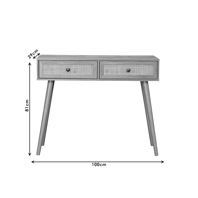 Κονσόλα Oslo pakoworld sonoma 100x29x81εκ Κονσόλα Oslo pakoworld sonoma 100x29x81εκ