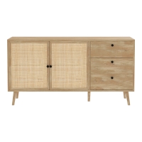 Μπουφές Oslo pakoworld sonoma 150x39x79εκ