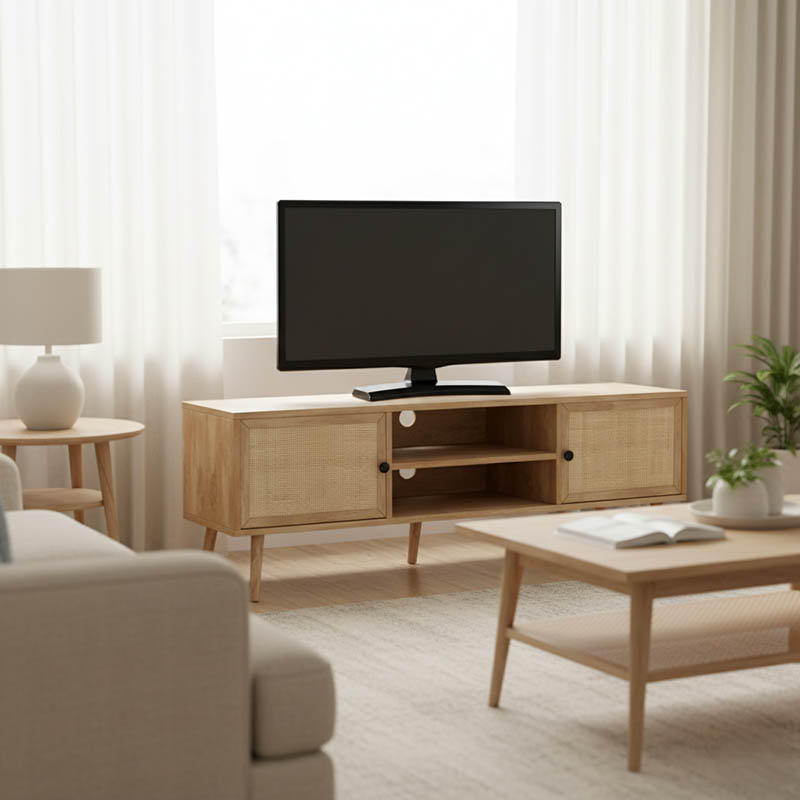 Έπιπλο τηλεόρασης Oslo pakoworld sonoma 150x39x49εκ Έπιπλο τηλεόρασης Oslo pakoworld sonoma 150x39x49εκ