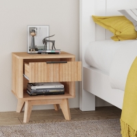Κομοδίνο Hamea pakoworld mdf σε φυσική απόχρωση 45x39.5x50.2εκ Κομοδίνο Hamea pakoworld mdf σε φυσική απόχρωση 45x39.5x50.2εκ