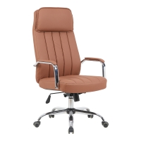 Καρέκλα γραφείου διευθυντή Morales pakoworld pu καφέ 60x70x118-124εκ Καρέκλα γραφείου διευθυντή Morales pakoworld pu καφέ 60x70x118-124εκ
