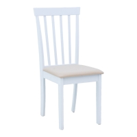 Καρέκλα Houston pakoworld rubberwood σε λευκή απόχρωση 40x49x94εκ Καρέκλα Houston pakoworld rubberwood σε λευκή απόχρωση 40x49x94εκ