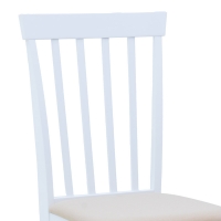 Καρέκλα Houston pakoworld rubberwood σε λευκή απόχρωση 40x49x94εκ Καρέκλα Houston pakoworld rubberwood σε λευκή απόχρωση 40x49x94εκ