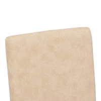 Καρέκλα Zeben pakoworld εκρού ύφασμα με καρυδί rubberwood 43,5x55,5x93,5εκ Καρέκλα Zeben pakoworld εκρού ύφασμα με καρυδί rubberwood 43,5x55,5x93,5εκ