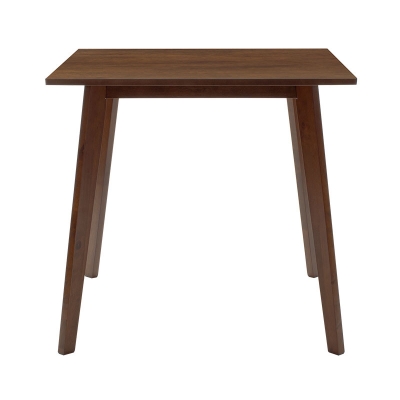 Τραπέζι Benson pakoworld MDF σε καρυδί απόχρωση 80x80x75εκ
