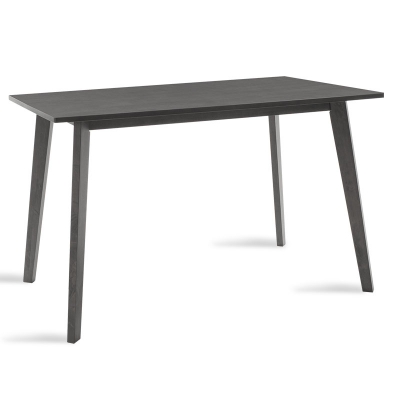 Τραπέζι Benson pakoworld MDF σε rustic grey απόχρωση 120x75x75εκ