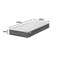 Στρώμα Klaudia pakoworld Continuous spring μονής όψης 17-18cm 90x190εκ Στρώμα Klaudia pakoworld Continuous spring μονής όψης 17-18cm 90x190εκ