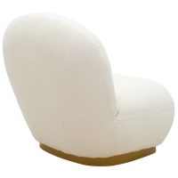 Πολυθρόνα Rosalie pakoworld ύφασμα μπουκλέ cream-χρυσό 85x82x77εκ Πολυθρόνα Rosalie pakoworld ύφασμα μπουκλέ cream-χρυσό 85x82x77εκ