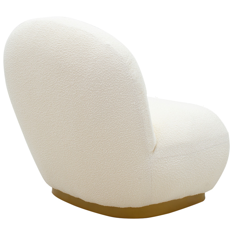 Πολυθρόνα Rosalie pakoworld ύφασμα μπουκλέ cream-χρυσό 85x82x77εκ Πολυθρόνα Rosalie pakoworld ύφασμα μπουκλέ cream-χρυσό 85x82x77εκ