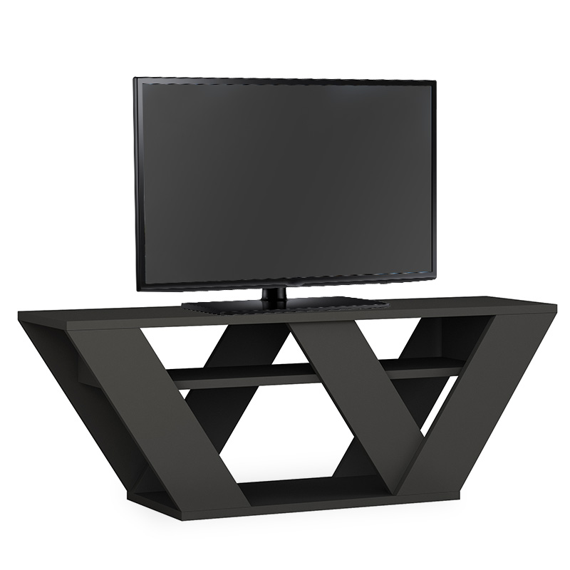 Έπιπλο τηλεόρασης Pipralla pakoworld ανθρακί 110x30x40εκ Έπιπλο τηλεόρασης Pipralla pakoworld ανθρακί 110x30x40εκ