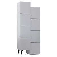 Στήλη Romane pakoworld λευκό 62.2x37.4x155.4εκ Στήλη Romane pakoworld λευκό 62.2x37.4x155.4εκ