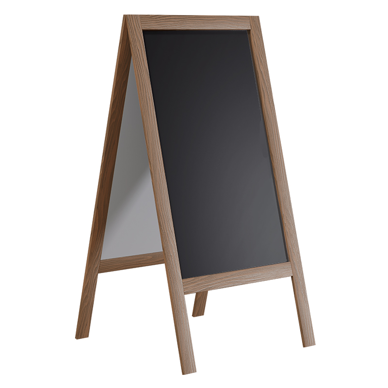 Stand μενού Felex pakoworld καρυδί-μαύρο 50x25x100εκ Stand μενού Felex pakoworld καρυδί-μαύρο 50x25x100εκ