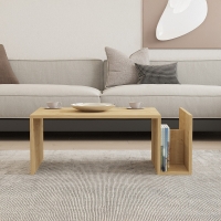 Τραπέζι σαλονιού Poko pakoworld σε oak απόχρωση 86.8x50x32,4εκ
