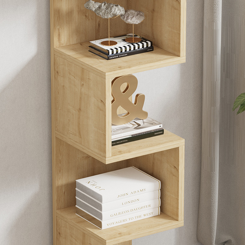 Ραφιέρα επιδαπέδια Pratel pakoworld σε oak απόχρωση 25x27x95εκ