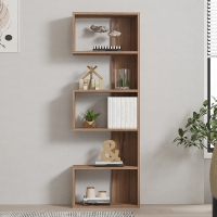 Βιβλιοθήκη Cascade pakoworld σε sonoma απόχρωση 51.8x22x150εκ